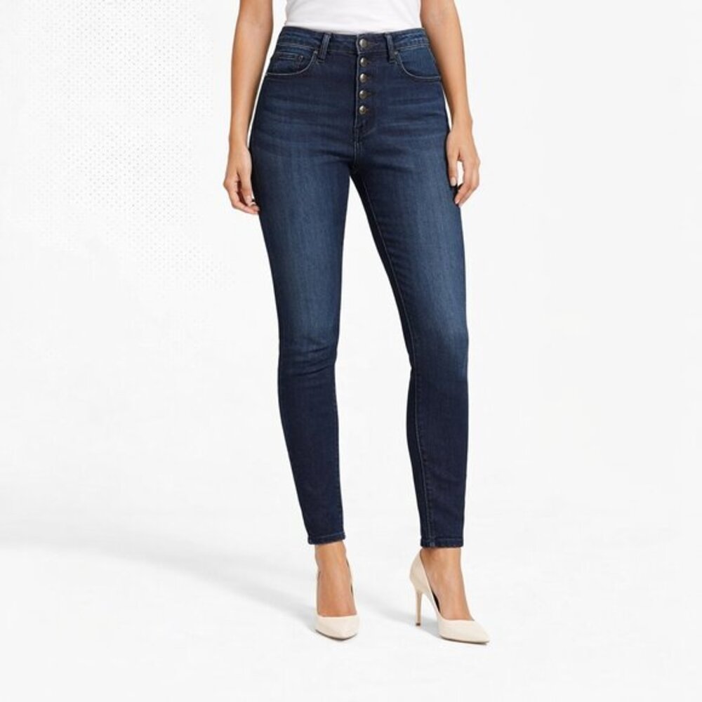 Good American Good Legs High Rise Skinny Jeans Blue830 Women’s Plus Size 24‎